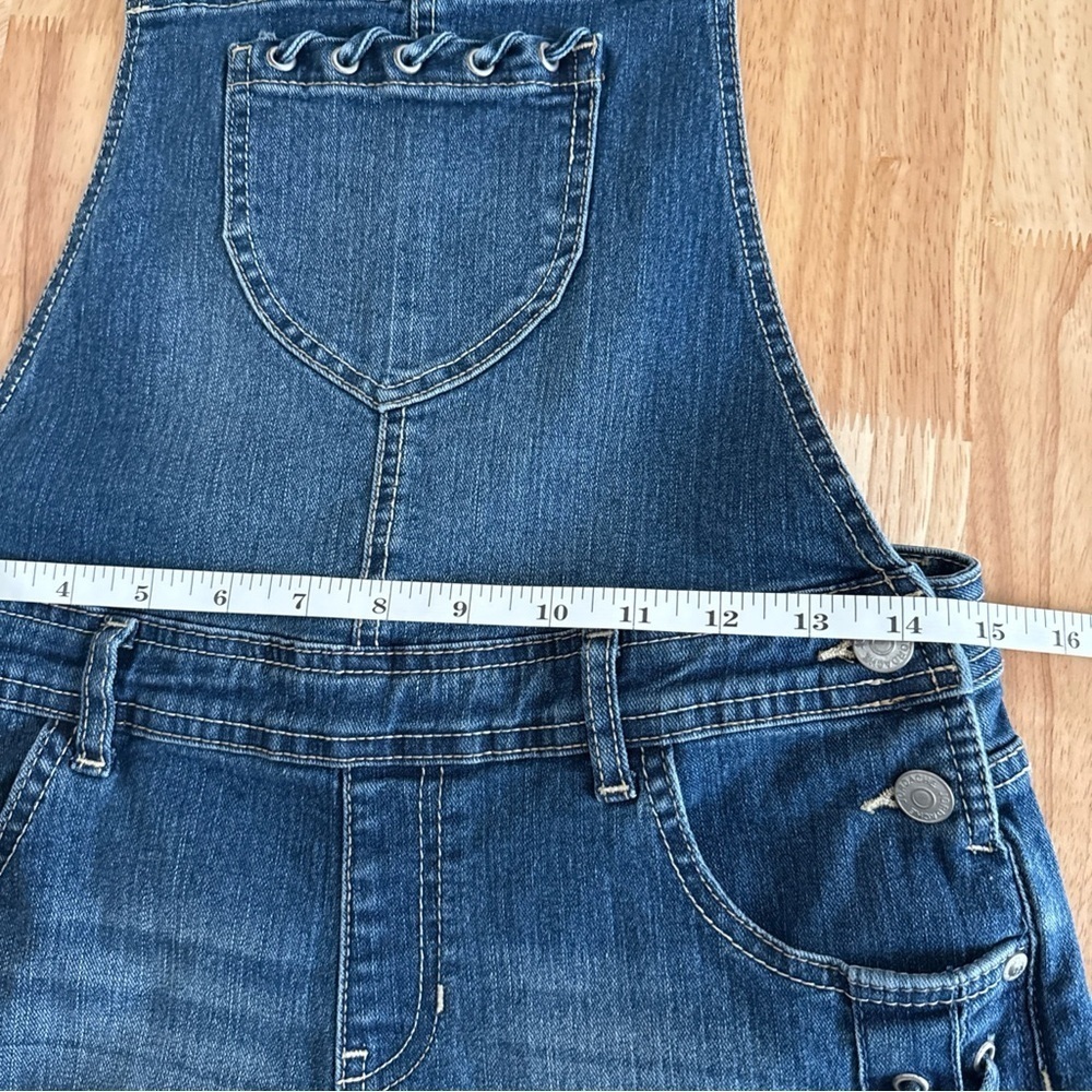 Jordache Juniors Jean Overall Shorts Size XL 14-16 - Picture 7 of 8